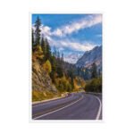 Majestic Mountain Road Framed Matte Art Print – 24" × 36" - Image 4