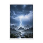 The Celestial Strike Framed Matte Art Print – 24" × 36" - Image 4