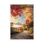 Autumn’s Golden Passage Framed Matte Art Print – 24" × 36" - Image 4