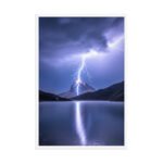 Stormspire Reflection Framed Matte Art Print – 24" × 36" - Image 4