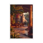 Sunlit Veranda Retreat Framed Matte Art Print – 24" × 36" - Image 4