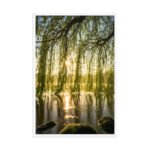 Willow & Lake Landscape Framed Matte Art Print – 24" × 36" - Image 4