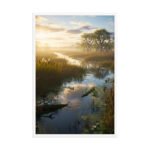 Marshland Sunrise Framed Matte Art Print – 24" × 36" - Image 4