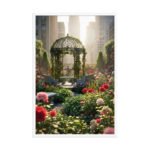 Urban Secret Garden Framed Matte Art Print – 24" × 36" - Image 4
