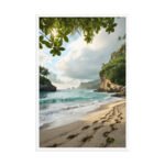 Azure Serenity Framed Matte Art Print – 24" × 36" - Image 4