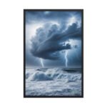 Tempest on the Shore Framed Matte Art Print – 24" × 36"