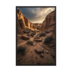 Canyon of Echoes Framed Matte Nature Fine Art Print — 24" × 36"