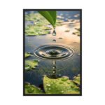 Luxe Water Ripple Framed Matte, Nature Art Print — 24" × 36"