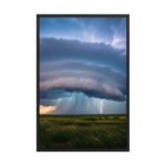 Luxury Storm Photography Framed Matte, Nature Art Print — 24" × 36"