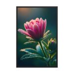 Dew-Dusted Majesty | Framed Matte, Nature Art Print - 24" × 36"