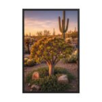 Luxury Desert Sunset | Framed Matte, Nature Art Print - 24" × 36"