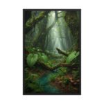 Ancient Tropical Rainforest | Framed Matte, Nature Art Print - 24" × 36"