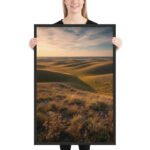 Golden Prairie Horizons Framed Matte Art Print – 24" × 36" - Image 2
