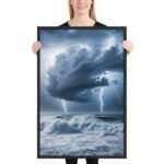 Tempest on the Shore Framed Matte Art Print – 24" × 36" - Image 2