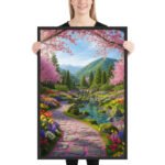 Eternal Spring Sanctuary Framed Matte Nature Fine Art Print — 24" × 36" - Image 2