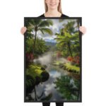 Lagoon of the Tropics Framed Matte Nature Fine Art Print — 24" × 36" - Image 2