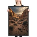 Canyon of Echoes Framed Matte Nature Fine Art Print — 24" × 36" - Image 2