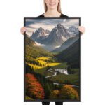 Alpine Autumn MajestyFramed Matte Nature Fine Art Print — 24" × 36" - Image 2