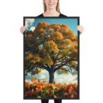 The Golden Sentinel Framed Matte Nature Fine Art Print — 24" × 36" - Image 2