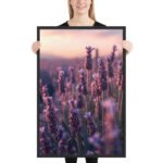 Lavender Twilight Serenity Framed Matte Nature Fine Art Print — 24" × 36" - Image 2