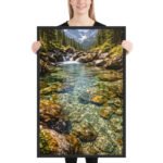 Alpine Clarity Framed Matte Nature Fine Art Print — 24" × 36" - Image 2