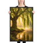 Golden Solitude Framed Matte Nature Fine Art Print — 24" × 36" - Image 2