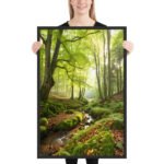 Emerald Whisper Forest Framed Matte, Nature Art Print — 24" × 36" - Image 2