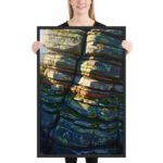 Ancient Strata Geological Framed Matte, Nature Art Print — 24" × 36" - Image 2