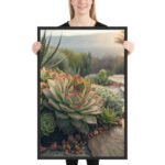 Desert Bloom Elegance | Framed Matte, Nature Art Print - 24" × 36" - Image 2