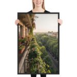 Verdant Boulevard Escape | Framed Matte, Nature Art Print - 24" × 36" - Image 2