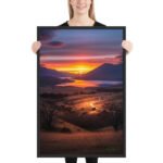 Epic Crimson Sunset | Framed Matte, Nature Art Print - 24" × 36" - Image 2