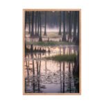 Ethereal Cypress Dawn Framed Matte Art Print – 24" × 36" - Image 3