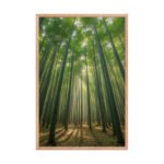 Emerald Bamboo Cathedral Framed Matte Art Print – 24" × 36" - Image 3