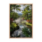Lagoon of the Tropics Framed Matte Nature Fine Art Print — 24" × 36" - Image 3