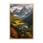 Alpine Autumn MajestyFramed Matte Nature Fine Art Print — 24" × 36" - Image 3
