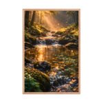 Luminous Brook Framed Matte Nature Fine Art Print — 24" × 36" - Image 3