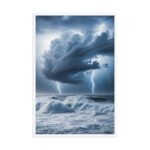 Tempest on the Shore Framed Matte Art Print – 24" × 36" - Image 4