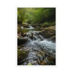 Whispering Woodland Falls Framed Matte Nature Fine Art Print — 24" × 36" - Image 4