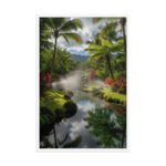 Lagoon of the Tropics Framed Matte Nature Fine Art Print — 24" × 36" - Image 4