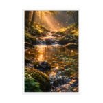 Luminous Brook Framed Matte Nature Fine Art Print — 24" × 36" - Image 4