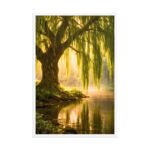 Golden Solitude Framed Matte Nature Fine Art Print — 24" × 36" - Image 4