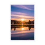 Ethereal Sunset Reflections | Framed Matte, Nature Art Print - 24" × 36" - Image 4