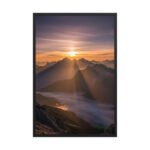 Epic Alpine Sunrise | Framed Matte, Nature Art Print - 24" × 36"