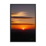 Fiery Orange Sunset | Framed Matte, Nature Art Print - 24" × 36