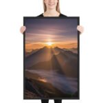 Epic Alpine Sunrise | Framed Matte, Nature Art Print - 24" × 36" - Image 2