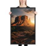 Monument Valley Desert | Framed Matte, Nature Art Print - 24" × 36" - Image 2