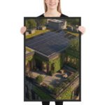Solar Roof and Green Terrace | Framed Matte, Nature Art Print - 24" × 36" - Image 2