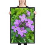Purple Wildflowers Botanical Study | Framed Matte, Nature Art Print - 24" × 36" - Image 2