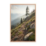Alpine Mountain Trail | Framed Matte, Nature Art Print - 24" × 36" - Image 3