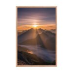 Epic Alpine Sunrise | Framed Matte, Nature Art Print - 24" × 36" - Image 3